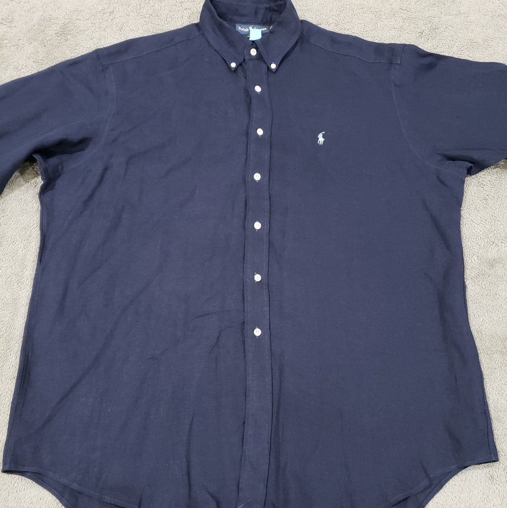 Mens ralph lauren polo button down shirt